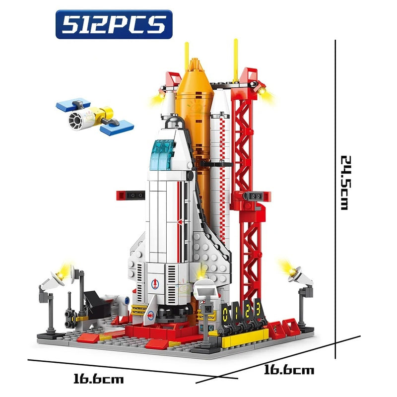 Blocos de Montar Ônibus Espacial NASA /Foguete Espacial NASA